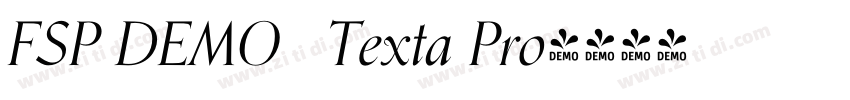 FSP DEMO   Texta Pro字体转换